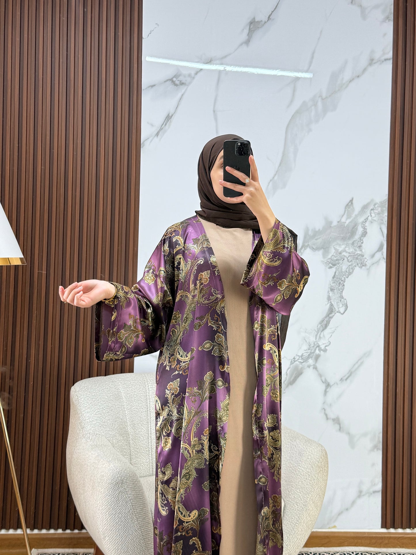 Ensemble Robe+KIMONO en Soie