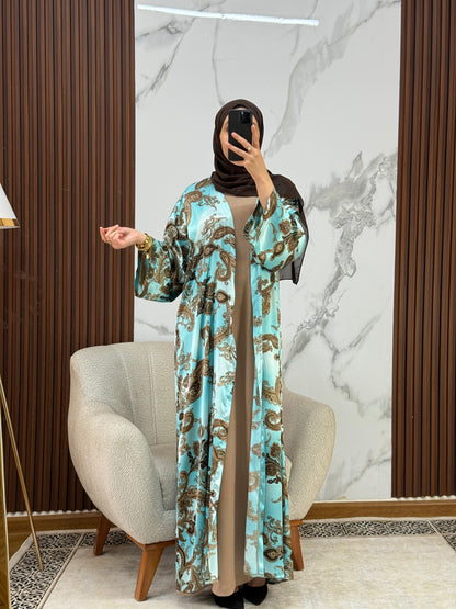 Ensemble Robe+KIMONO en Soie