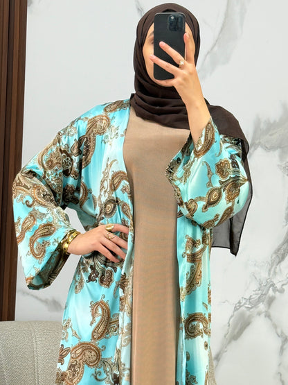 Ensemble Robe+KIMONO en Soie