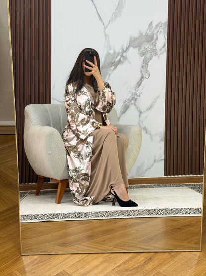 Ensemble Robe+KIMONO en Soie