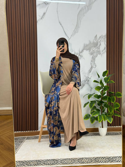 Ensemble Robe+KIMONO en Soie