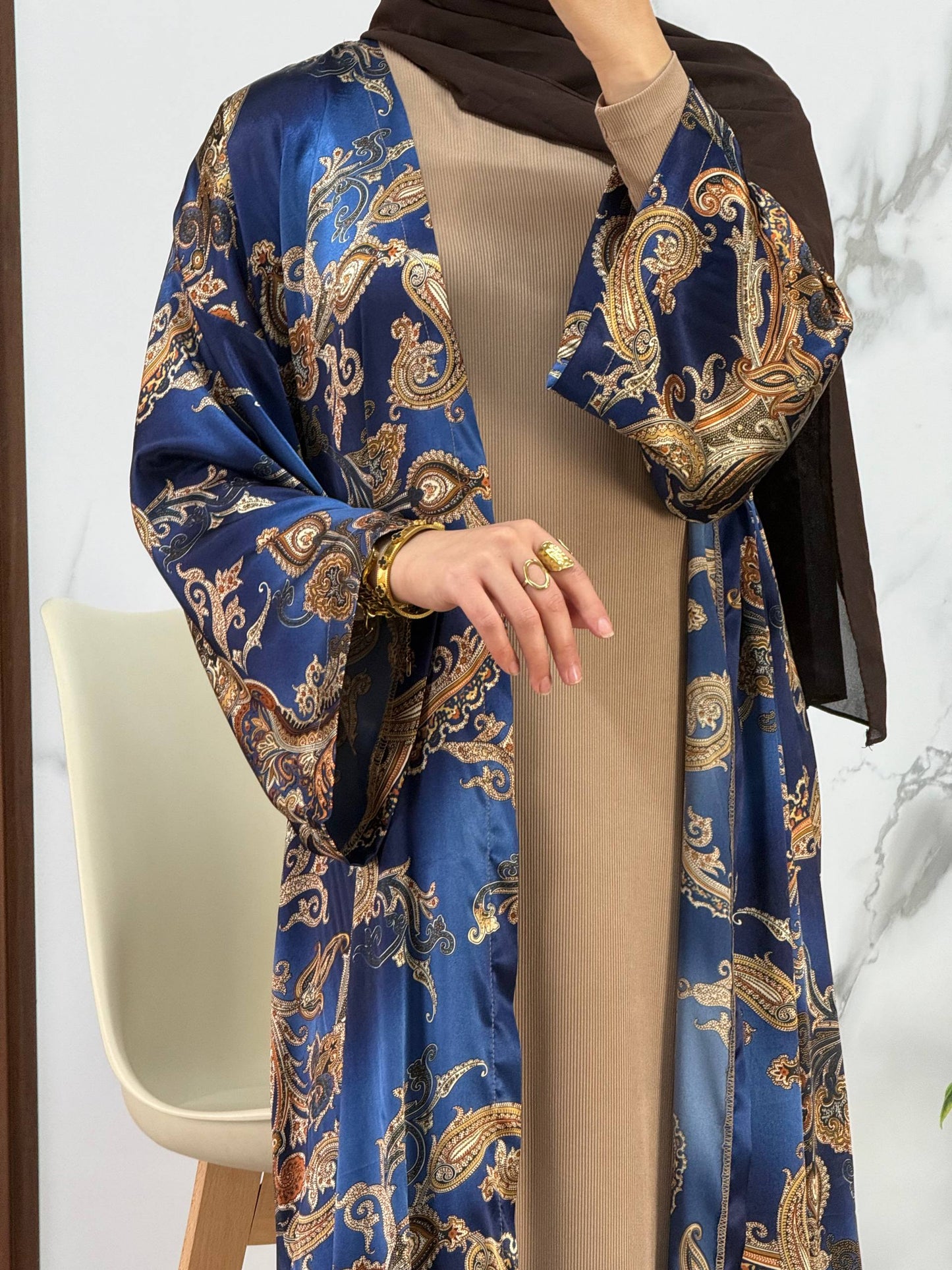 Ensemble Robe+KIMONO en Soie